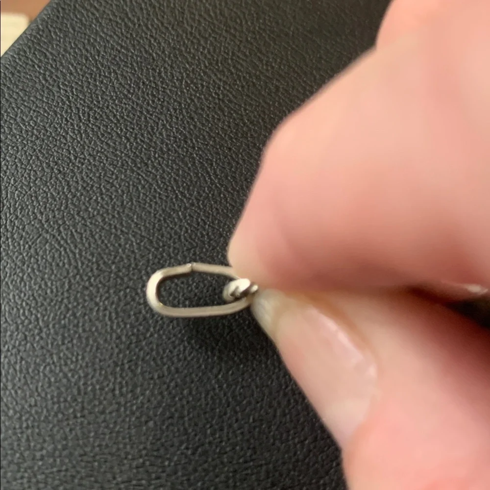 Vintage Sterling Silver Pendant with Stone - Picture 3 of 6